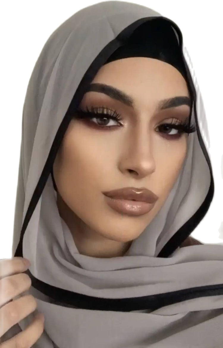 Contrast Trim Hijab