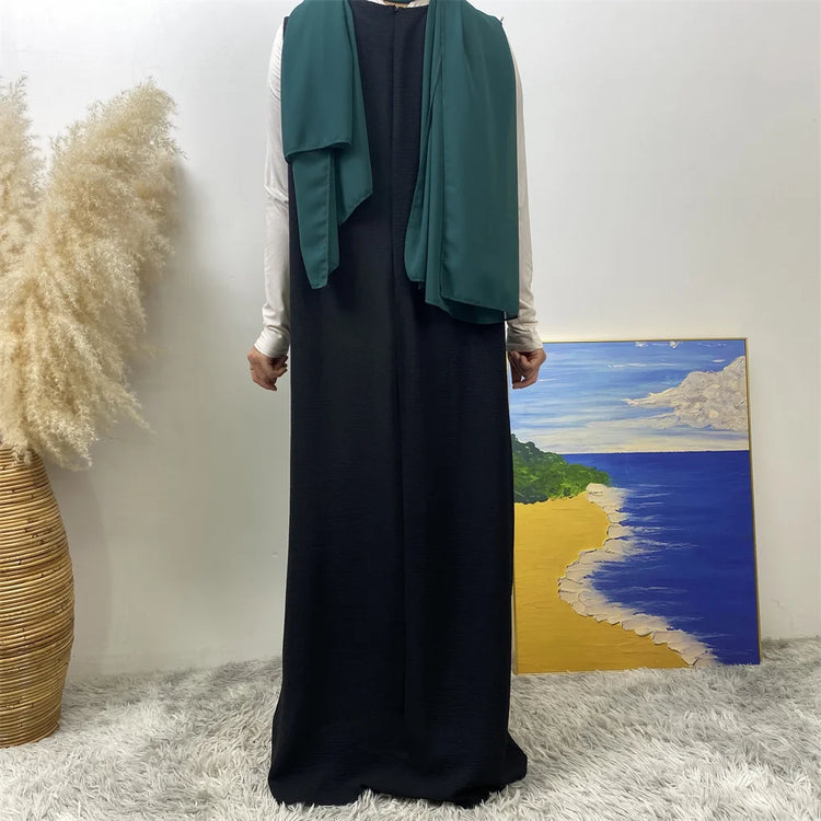 Contrast Abaya Set