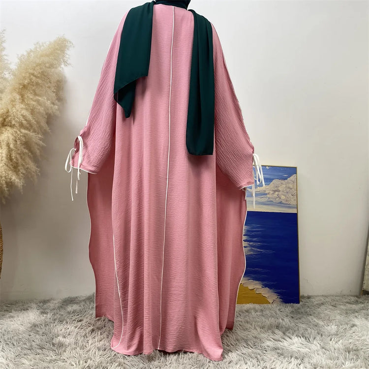 Contrast Abaya Set