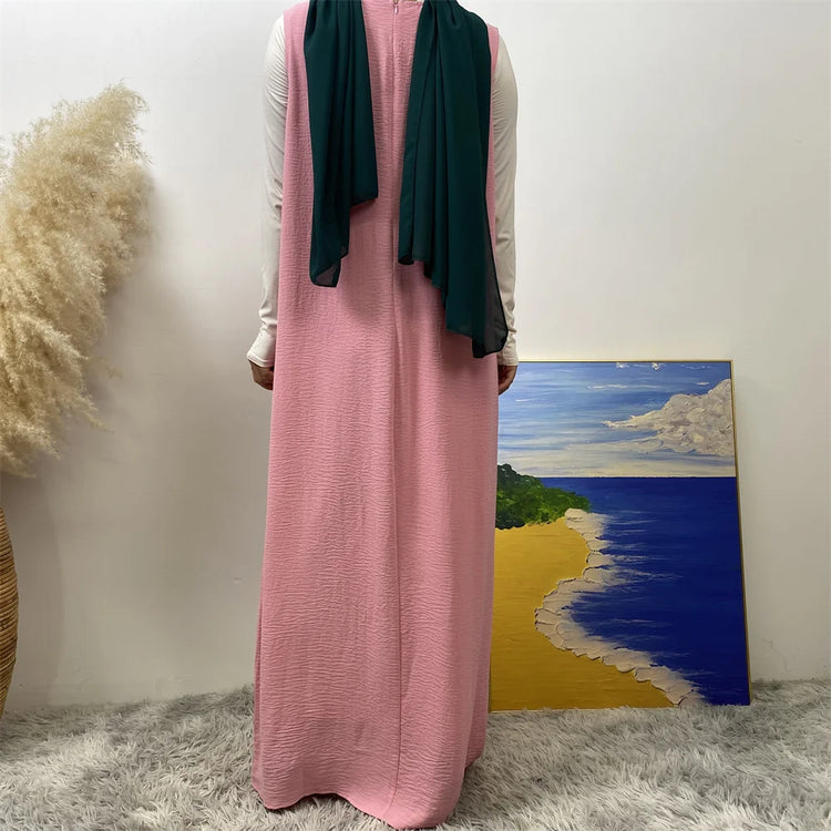 Contrast Abaya Set