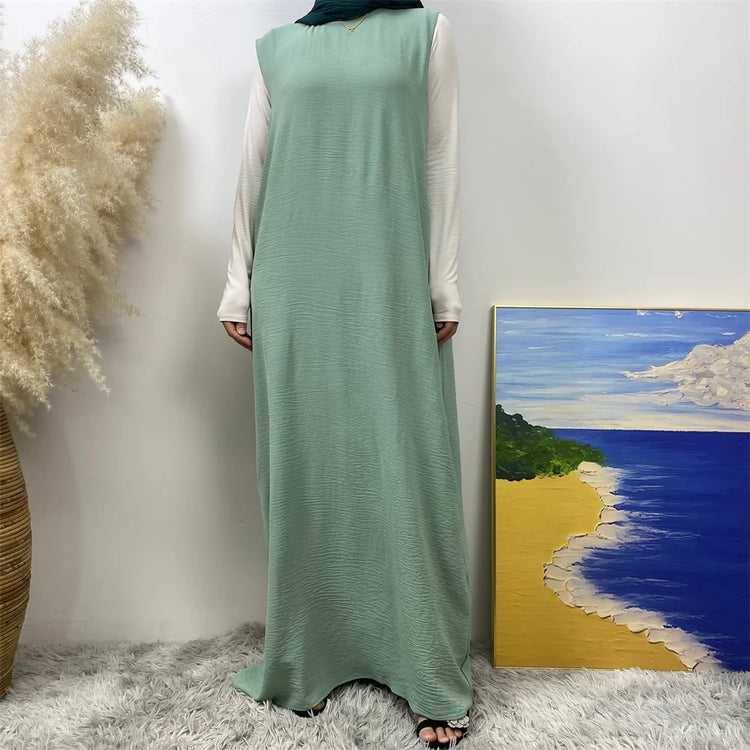 Contrast Abaya Set