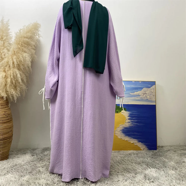 Contrast Abaya Set