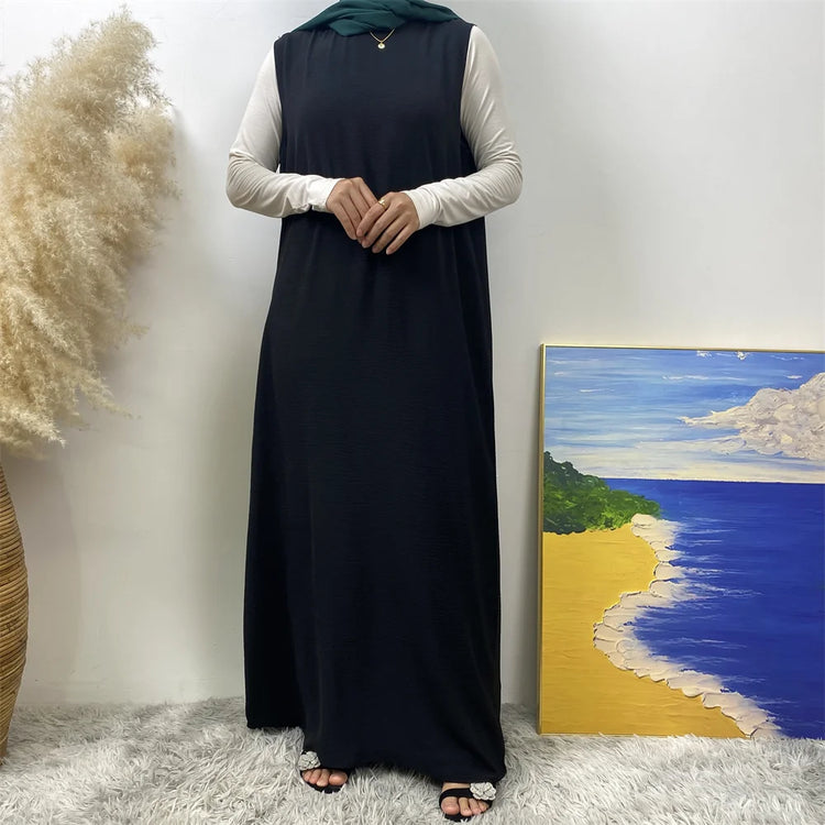 Contrast Abaya Set