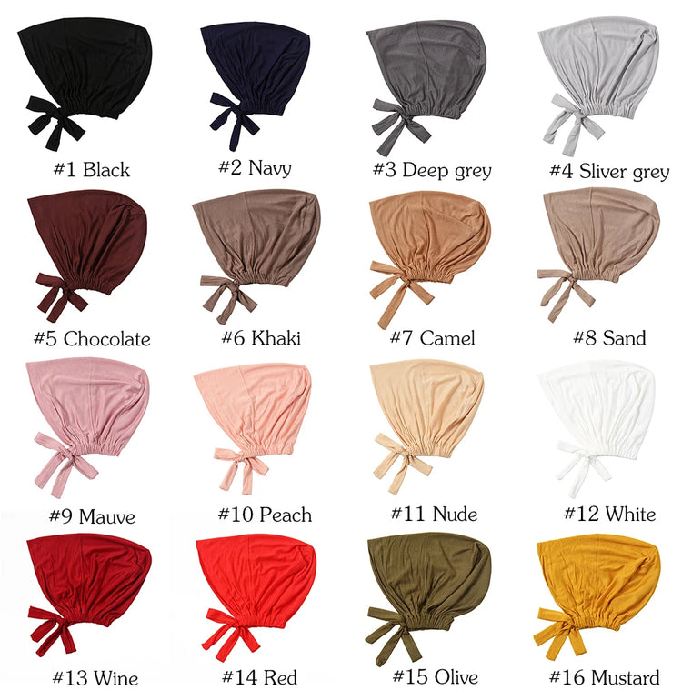 Tie Up Hijab Cap