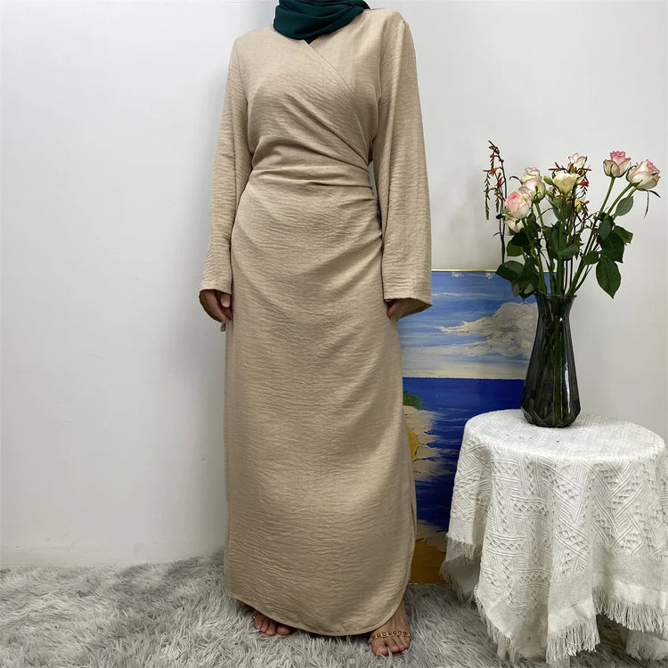 Wrap Linen Dress