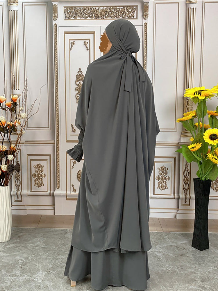 Ruched Jilbab Set