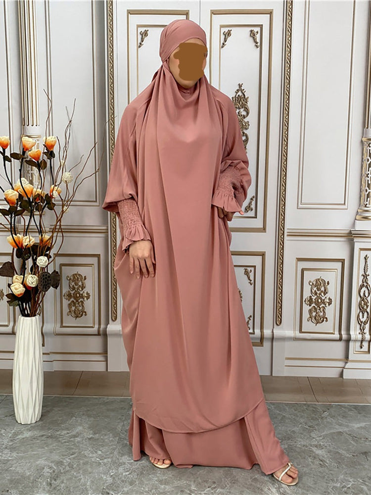 Ruched Jilbab Set